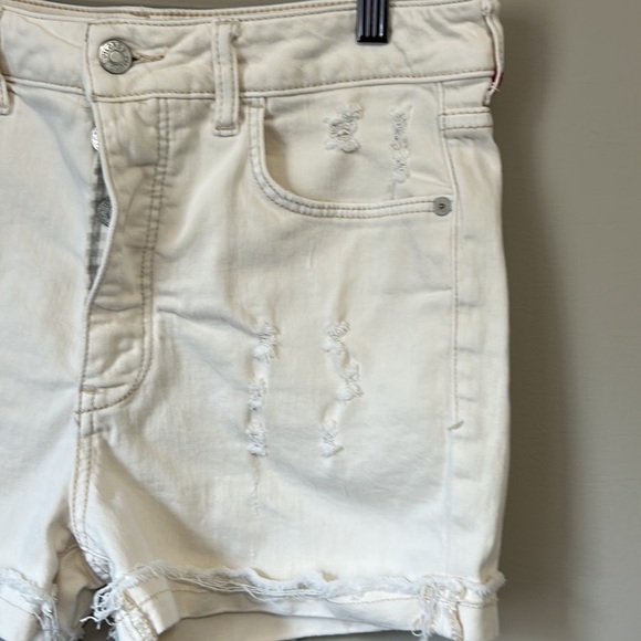 ANTHROPOLOGIE Pilcro and the Letterpress White Distressed Button Fly Short Sz 30 - Picture 4 of 16
